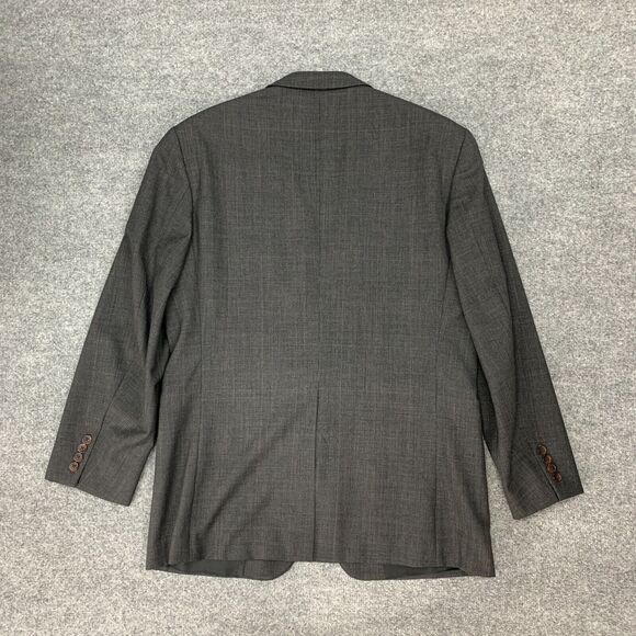 Vintage Ralph Lauren Chaps Blazer Mens 41 Charcoal Wool Two Button Sport Coat - Picture 10 of 13